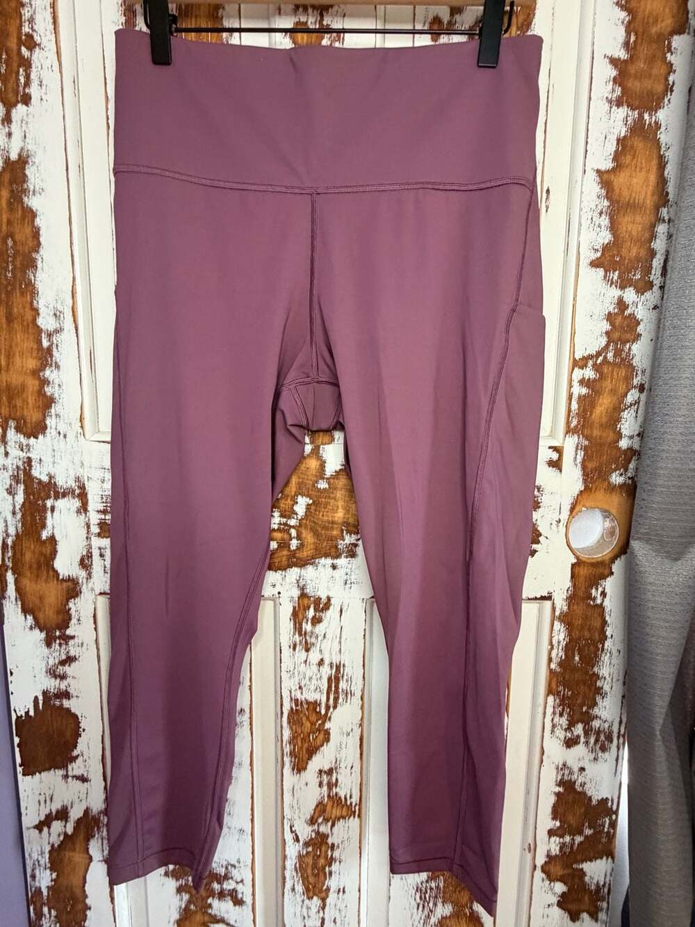 Athleta Ultimate Stash Pocket 7/8 Tight Leggings Plum Purple Size 1X